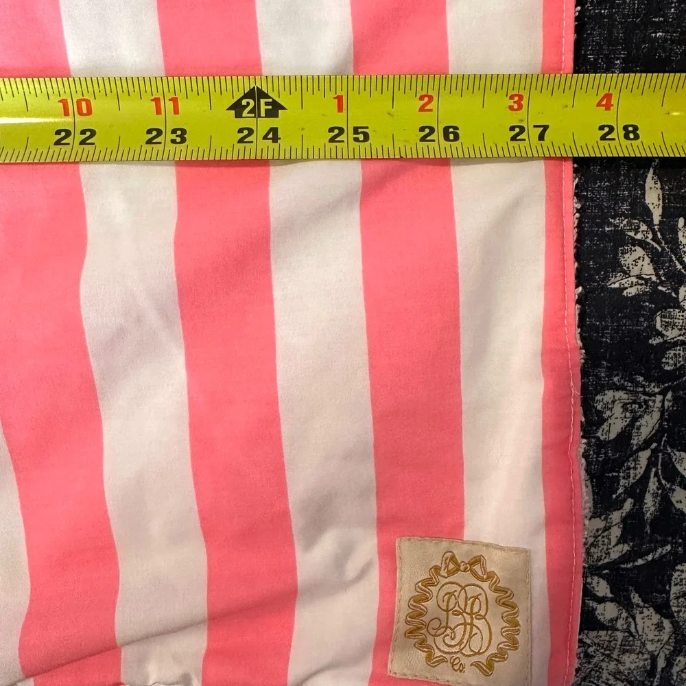Beaufort Bonnet‎ Company Kids Beach Towel Pink White Striped Terry Cloth
